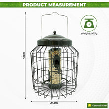 Load image into Gallery viewer, Large Heavy Duty Squirrel Proof Seed Bird Feeder for Outdoor Garden use - Mocha Brown