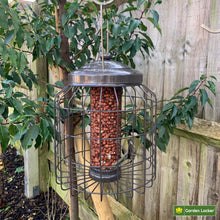 Load image into Gallery viewer, Large Heavy Duty Squirrel Proof Peanut Bird Feeder for Outdoor Garden use - Mocha Brown
